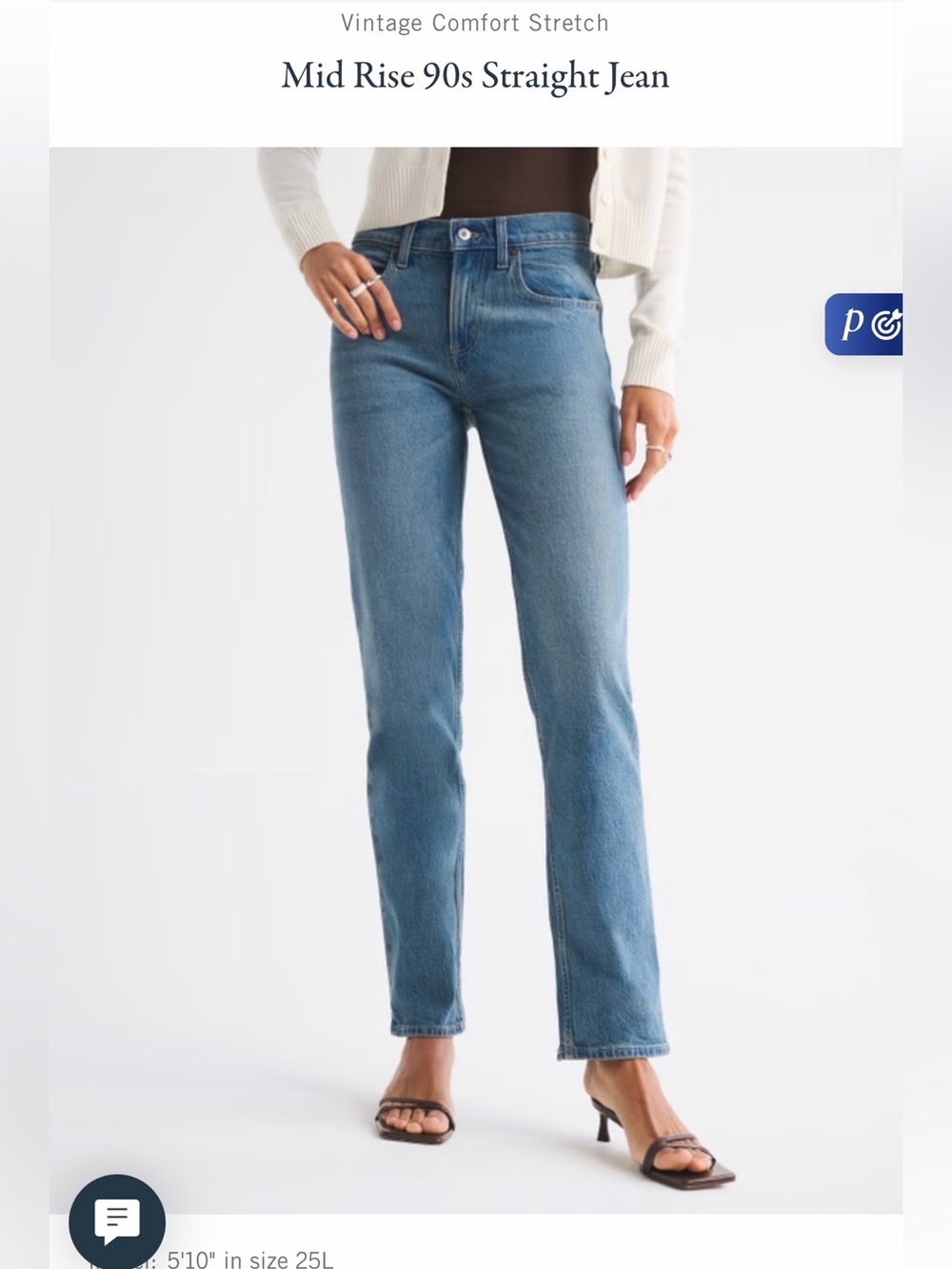 The '90s Straight Mid Rise Curve